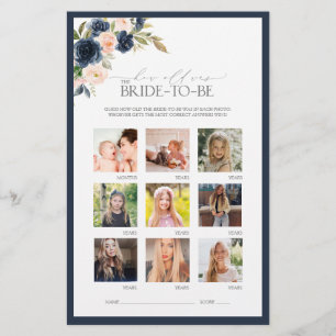 Papier Elégant jeu de Fête des mariées bleu bleu bleu ble