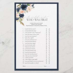 Papier Elégant jeu de Fête des mariées bleu bleu bleu ble