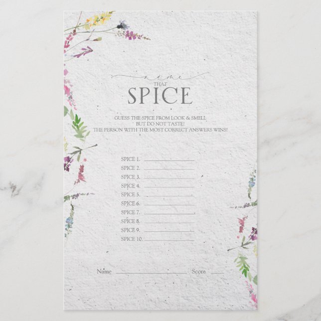 Papier Élégant jeu de Fête des mariées botanique Fleur sa (Devant)