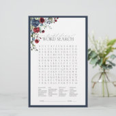 Papier Elégant jeu de Fête des mariées de la Marine Bleue (Debout devant)