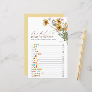Papier Élégant jeu de Fête des mariées de tournesol