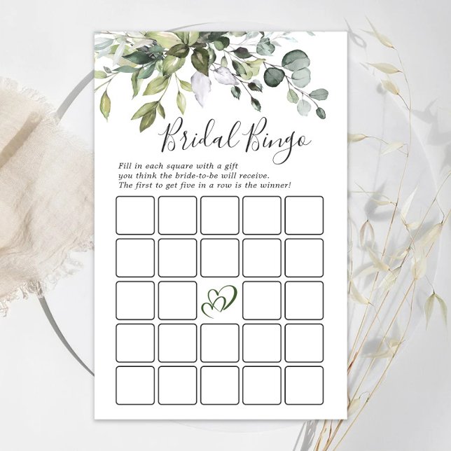 Papier Elégant jeu de Fête des mariées Eucalyptus verdure (Créateur téléchargé)