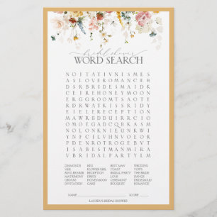 Papier Élégant jeu de Fête des mariées Fleur sauvage Jaun