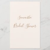 Papier Élégant jeu de Fête des mariées moderne ivoire off (Devant)