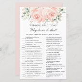 Papier Élégant Jeu de traditions florales Mariages (Devant / Derrière)