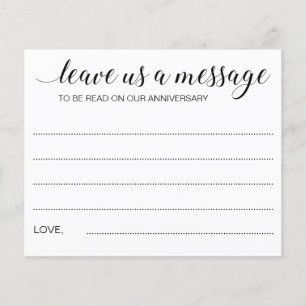Papier Elegant Laissez-Nous Un Message Conseil Mariage