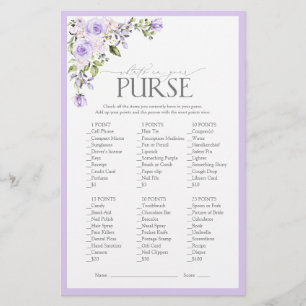 Papier Élégant Lavender Lavender Fête des mariées Florale