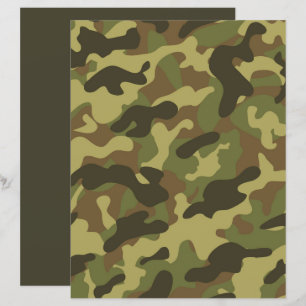Papier Élégant livre sur le camouflage vert des militaire