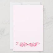 Papier Élégant Mariage à mâchoire douce rose (Dos)