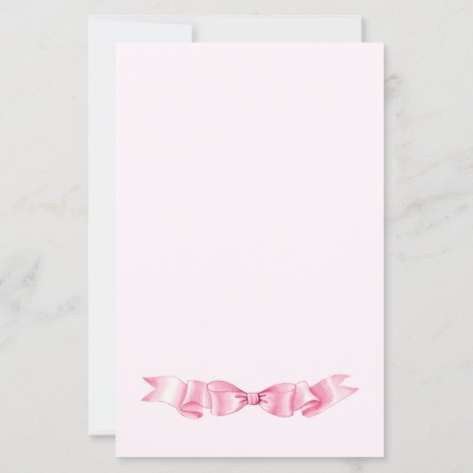 Papier Élégant Mariage à mâchoire douce rose (Dos)