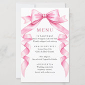 Papier Élégant Mariage à mâchoire douce rose (Devant)