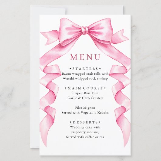 Papier Élégant Mariage à mâchoire douce rose (Devant)