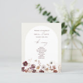 Papier Élégant Mariage d'arc d'anémone (Debout devant)