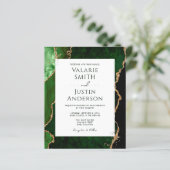 Papier Élégant Mariage de budget d'âge vert tout en un (Debout devant)