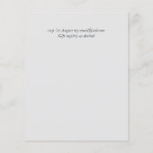 Papier Élégant Mariage Floral violet orange (Dos)