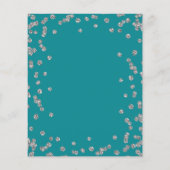 Papier Elégant mariage Parties scintillant en argent Conf (Dos)