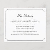 Papier Élégant Mariage photo à budget formel Bow tout-en- (Dos)