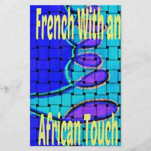 Papier Elégant mélange d'esthétique française et africain