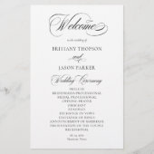 Papier Elegant Minimalist modern Wedding Program (Devant)