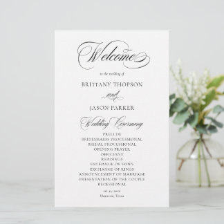 Papier Elegant Minimalist modern Wedding Program