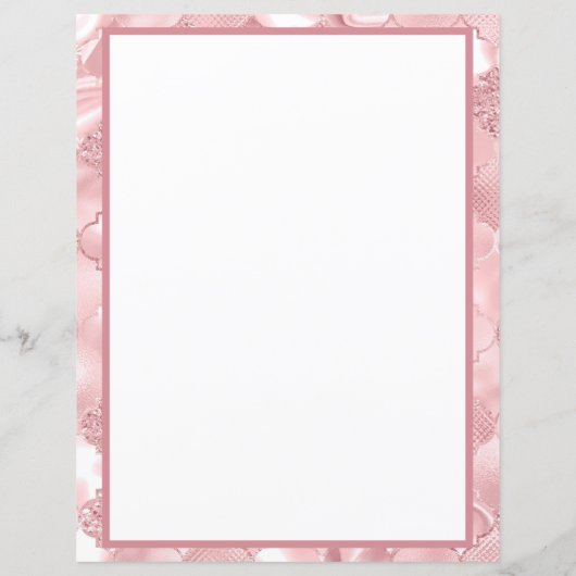 Papier Élégant Motif de Parties scintillant rose personna (Dos)