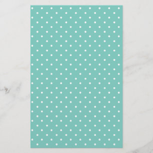 Papier Élégant Motif Vista Cyan Blue Polka Dot
