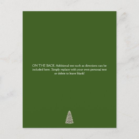 Papier Élégant Noël Arbre Rouge Vert Noël (Dos)
