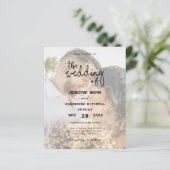 Papier Elégant noir & blanc superposition photo mariage I (Debout devant)