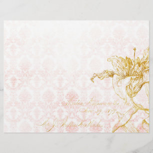 Papier Elégant or floral & Damask scrapbook Ephemera