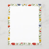 Papier Élégant papier-frontière floral coloré Fleur sauva (Dos)