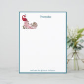 Papier Elégant Peacock Bird Personnaliser (Debout devant)