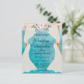 Papier Elégant Plage Bord de mer Tulle Arbor Mariage phot (Debout devant)