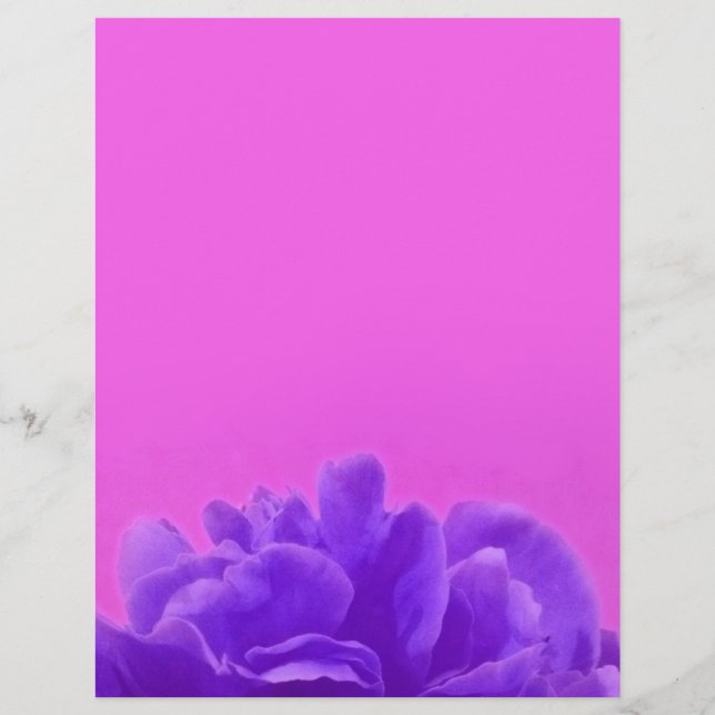 Papier Elegant Purple Raspberry Floral (Devant)