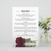 Papier Elégant Rose Bourgogne Romantique Budget Mariage M (Debout devant)