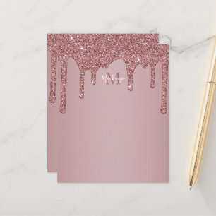 Papier Élégant Rose Gold Sparkle Parties scintillant Mon