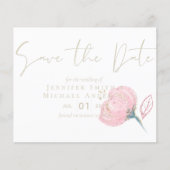 Papier Élégant Rose or moderne Mariage Étincelle (Devant)