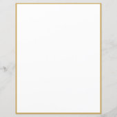 Papier Élégant Rose unique or personnalisé (Dos)