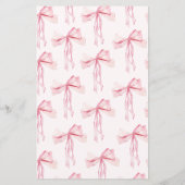 Papier Élégant Ruban Rose Trouver Le Jeu De Bingo Invité (Dos)