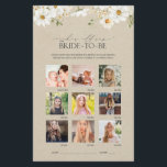 Papier Elégant Rustic Watercolor Fête des mariées Jeu<br><div class="desc">Sentimental avec une pointe de nostalgie, ce jeu de devinettes visuelles présente la future mariée à travers les années dans un agencement qui est égal parties élégante et amusante. De la petite enfance à nos jours, chaque photo est encadrée par des oeuvres délicates de marguerite qui donnent le ton d'une...</div>