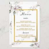 Papier Elégant Rustique Dusty Fleurs blanches Aquarelle O (Devant / Derrière)