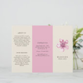 Papier Elégant salon rose cerisier en fleurs Tripli Broch (Debout devant)