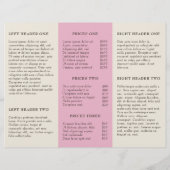Papier Elégant salon rose cerisier en fleurs Tripli Broch (Dos)