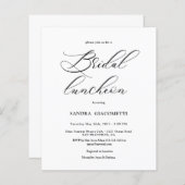 Papier Elegant Script Bridal luncheon Invitation (Devant / Derrière)