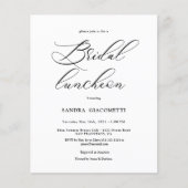 Papier Elegant Script Bridal luncheon Invitation (Devant)