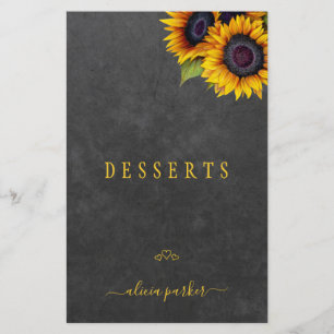 Papier Élégant script rustique floral or diviseur livre d