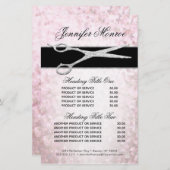 Papier Elégant Silver and Pink Glam Services et prix (Devant / Derrière)