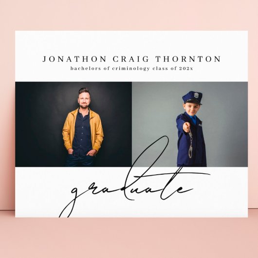 Papier Élégant simple diplômé universitaire Anno