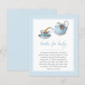 Papier Elégant Teacups Baby shower Tea Party Demande de r (Devant / Derrière)