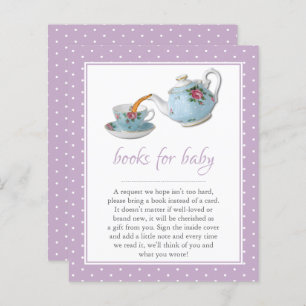 Papier Elégant Teacups Baby shower Tea Party Demande de r