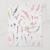 Papier Élégant temps Capsule Fleur sauvage Floral Shower  (Dos)